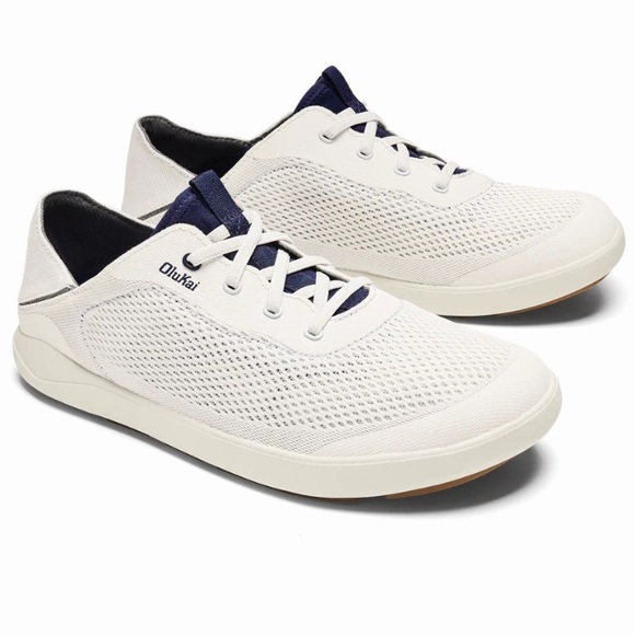OLUKAI Men's White Casual Shoes - Picture 3 of 16